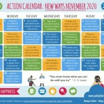 Action For Happiness Calendar - November 2020 - New Ways November