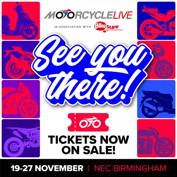 BRAND NEW COMPETITION: WIN one of two pairs of tickets to Motorcycle Live 20221 at the NEC Birmingham