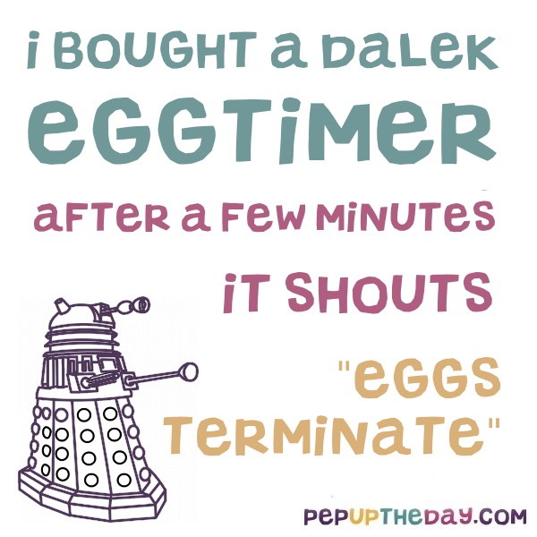 JOKE I bought a dalek egg timer...