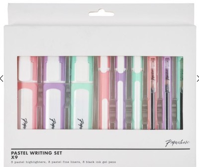 pastel-writing-set