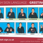 Learn some words and letters in British Sign language