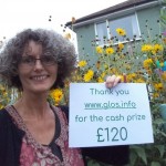 CASH PRIZE WINNER - Sue won £120 in the weekly www.glos.info newsletter. Make sure you are signed up to be in with a chance of winning!