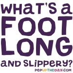 Joke: What's a foot long and slippery?