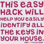 LIFE HACK - This easy hack will help you easily identify all the keys in your house.