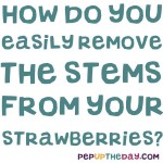 LIFE HACK - How do you easily remove the stems from your strawberries?