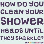 LIFE HACK - How do you clean your shower heads until they sparkle?