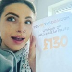 CASH PRIZE WINNER: Lucy won £130 cash on 18th April 2021