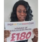 CASH PRIZE WINNER: Esther won £180 cash on 18th July 2021