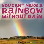 You can't make a rainbow...