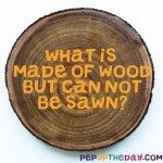 Riddle: What is made of wood...