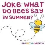 Joke: What do bees say in summer?